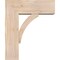 Ekena Millwork Thorton Block Smooth Bracket w/ Offset Brace, Douglas Fir, 7 1/2"W x 20"D x 24"H BKT0806X20X24THR05SDF - alternate 2